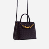 Verona Woven Handbag - Chestnut Brown (Pre-Order)