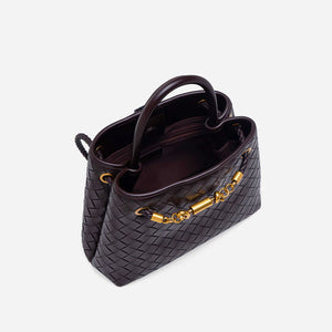 Verona Woven Handbag - Chestnut Brown (Pre-Order)