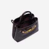 Verona Woven Handbag - Chestnut Brown (Pre-Order)