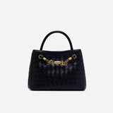 Verona Woven Handbag - Black (Pre-Order)