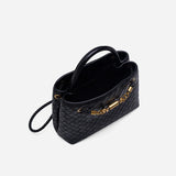 Verona Woven Handbag - Black (Pre-Order)