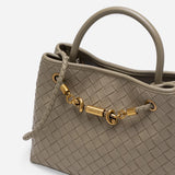 Verona Woven Handbag - Taupe (Pre-Order)